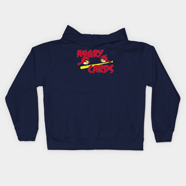 Angry Cards 2 Birds Kids Hoodie by Lulaco